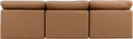 Indulge - Faux Leather 3 Seat Modular Armless Sofa