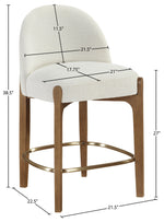 Torino - Counter Stool With Brushed Brown Base