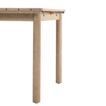 Balmor - 79" Rectangular Extendable Outdoor Dining Table, Seats 6 - Wire-Brushed Natural Eucalyptus