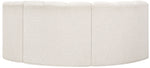 Arc - Boucle Fabric 3 Piece Modular L-Shaped Sofa