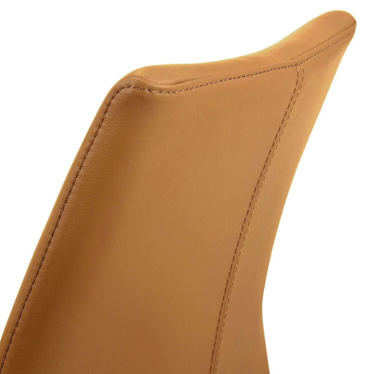 Elyza - Full Back Top Grain Leather Upholstered Wood Dining Chairs (Set of 2)