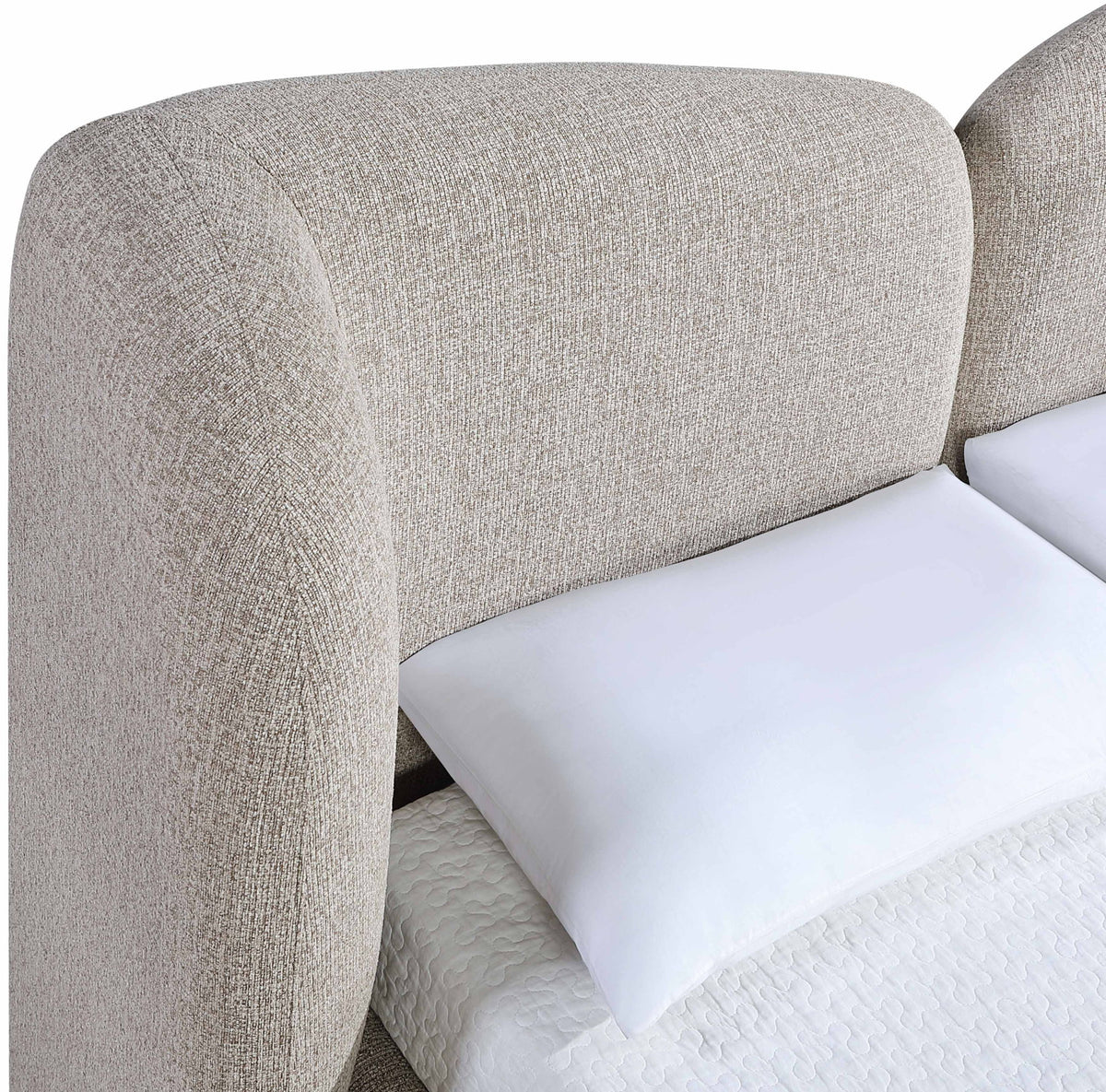 Elowen - Chenille Fabric Upholstered Bed