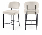 Zarelle - Performance Fabric Upholstered Counter Stool (Set of 2)