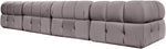 Orin - Velvet 5 Piece Modular Sectional