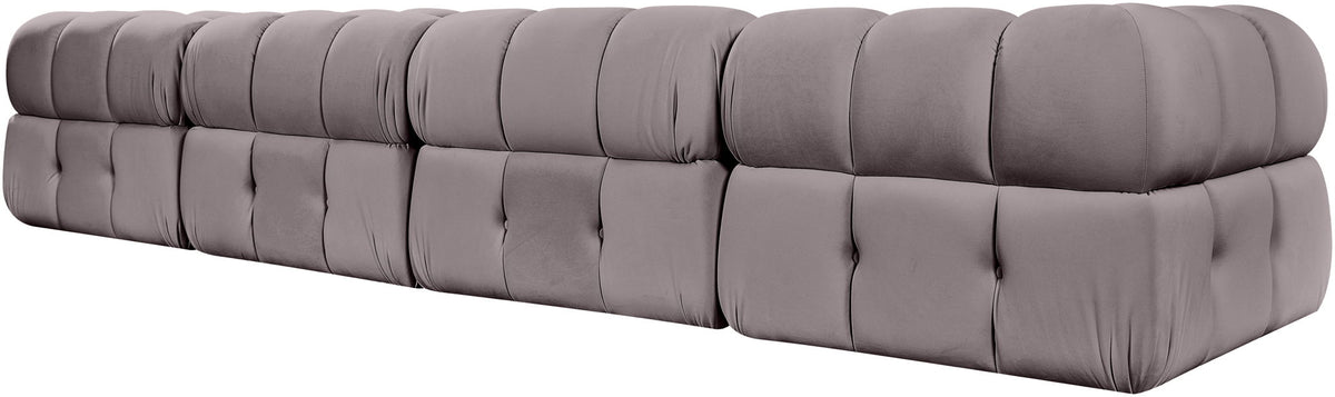 Orin - Velvet 5 Piece Modular Sectional