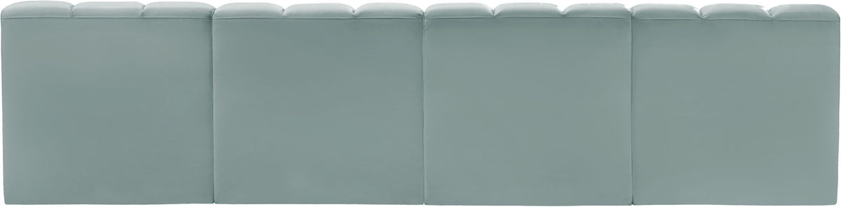Arc - Faux Leather 4 Seats Modular Sofa