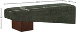 Alora - Bench - Dark Brown Base