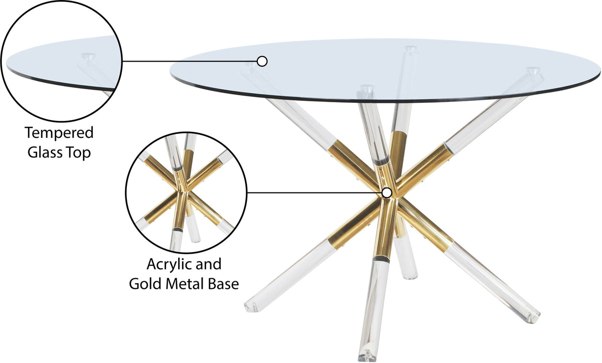 Mercury - Glass Dining Table - Silver