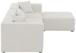 Cube - Linen 4 Piece Modular Sectional With Chaise
