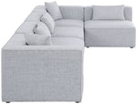 Cube - Linen 5 Piece Modular Sectional