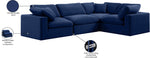 Comfy - 4 Piece Velvet Modular Sectional
