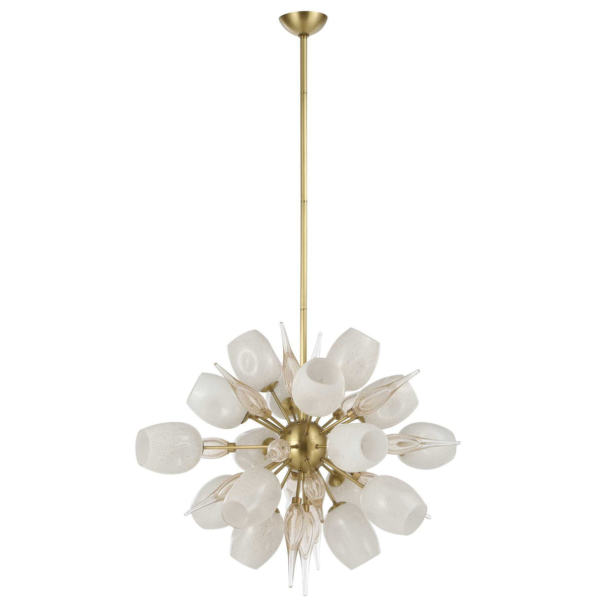 Casanova - Pendant - Bright Brass / White