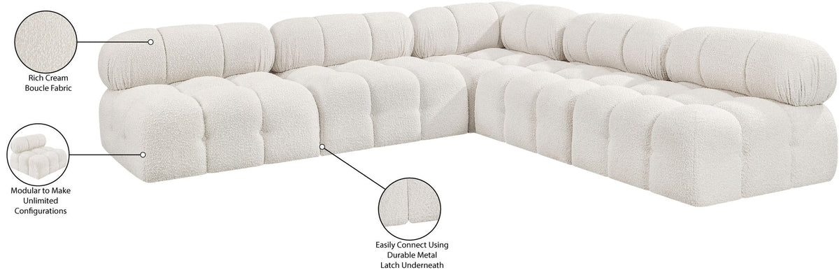 Ames - 5 Piece Fabric Modular Corner Sectional
