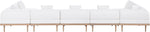 Laguna - 7 Piece Resilient Water Resistant Fabric 142" Upholstered Outdoor Patio Modular Sectional