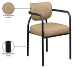 Serava - Vegan Leather Upholstered Dining Chair (Set of 2) - Tan