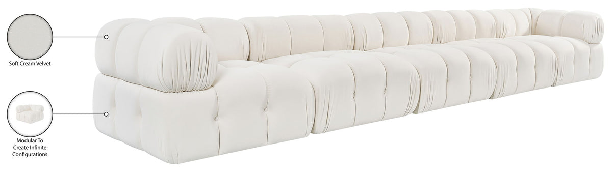Orin - Fabric Velvet 5 Piece Modular Sofa