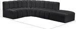 Arc - Faux Leather 5 Piece Corner Modular Sofa