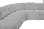 Arc - Boucle Fabric 7 Piece Modular Sofa
