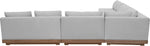 Solace - Olefin 5 Piece Outdoor Patio Modular Sectional