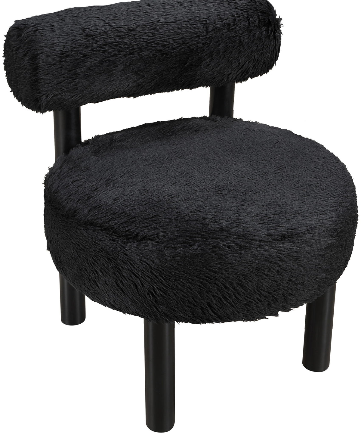 Ambre - Vegan Shearling Fabric Upholstered Accent Chair
