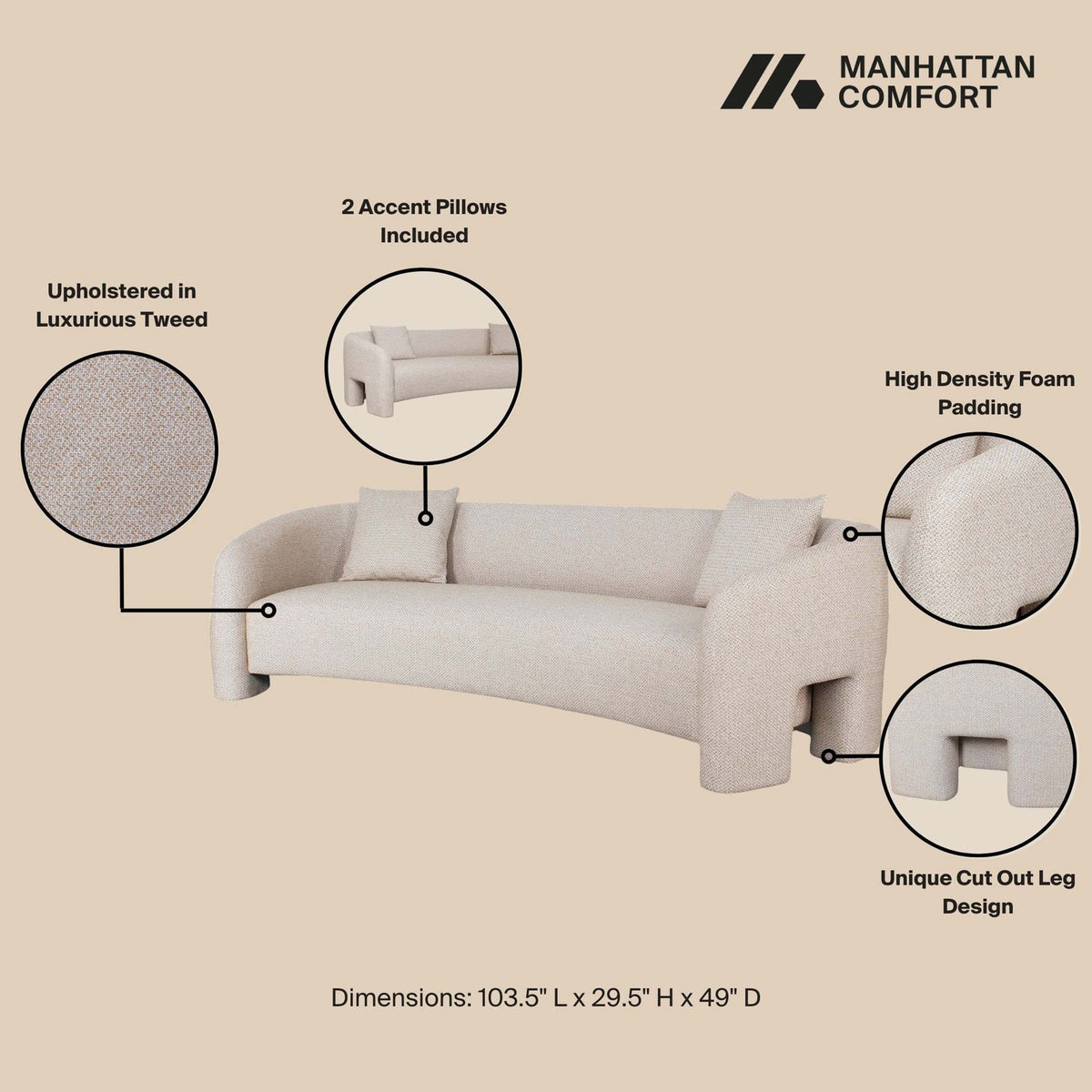 Manhattan Sylvia - Loveseat