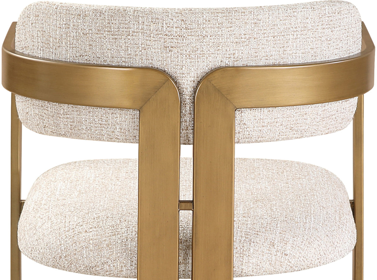 Aurum - Linen Textured Fabric Upholstered Dining Chair (Set of 2)
