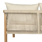 Cypress - Outdoor Patio Sofa - Blonde Eucalyptus / Ivory