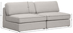Beckham - Modular 2 Seat Armless Sofa