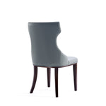 Reine - Vegan Leather Dining Chair (Set of 2) - Gray