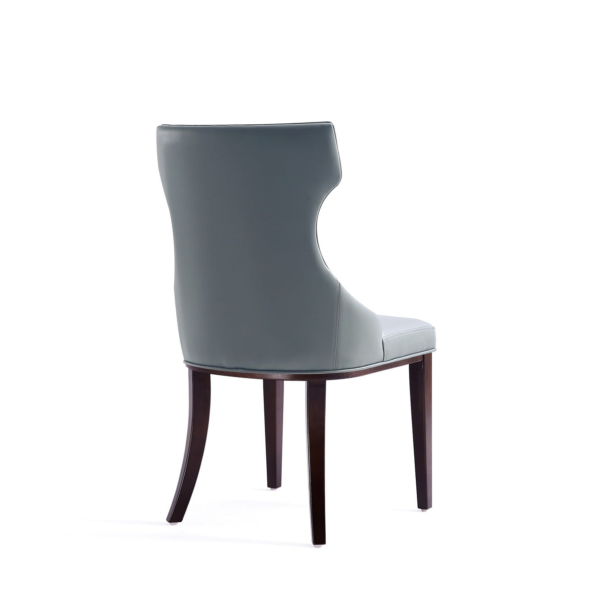 Reine - Vegan Leather Dining Chair (Set of 2) - Gray