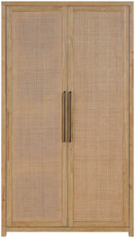 Vana - Solid Wood, Oak Veneer And Stainless Steel Storage Cabinet