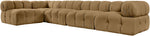 Orin - Velvet 5 Piece Modular Sectional