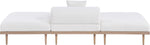 Laguna - 3 Piece Resilient Water Resistant Fabric Outdoor Patio Armless Modular Sofa