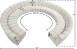 Infinity - 11 Piece Velvet Modular Sectional