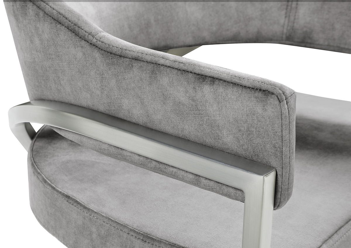 Madelyn - Dining Chair (Set of 2) - Brushed Chrome