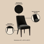 Manhattan Beever - Chenille Wood Dining Chair (Set of 2)