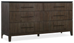 Miramar Aventura - Raphael 6-Drawer Dresser - Dark Gray
