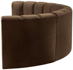 Arc - Velvet 4 Piece U-Shaped Modular Sofa