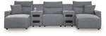 Modmax II - Reclining Sectional - Salt And Pepper