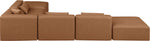 Cube - 6 Piece Modular Corner Armless Sectional