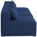 Cube - Linen Modular 3 Seat Armless Sofa