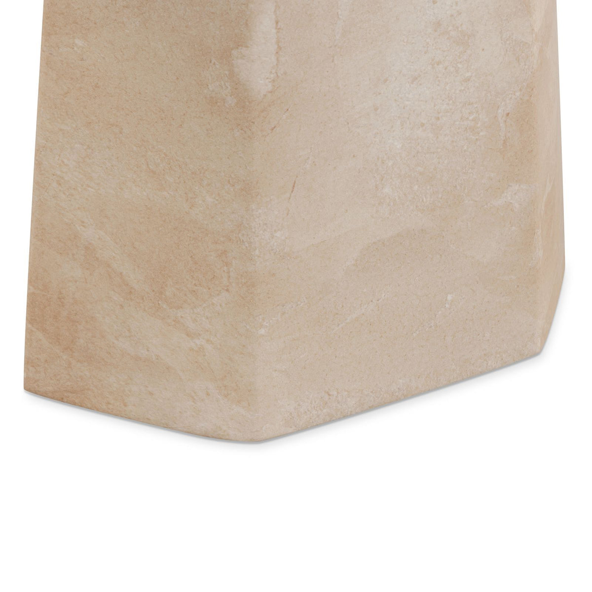 Zaya - Faux Marble Side Table - Rose