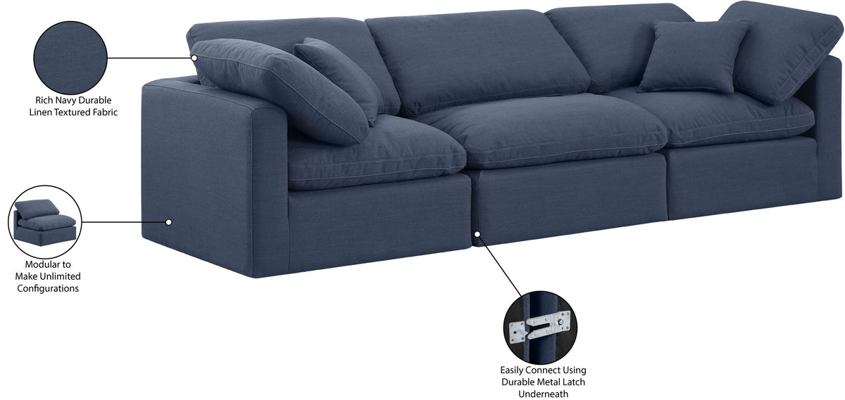 Indulge - Linen 3 Seat Modular Sofa