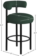 Bordeaux - Stool With Black Legs (Set of 2)