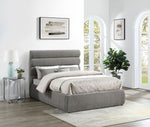 Adam - Chenille Fabric Bed With 52" Headboard