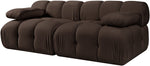 Orin - Velvet Performance Fabric Upholstered 2 Piece Modular Sofa