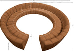 Infinity - 12 Piece Modular Sectional - Saddle