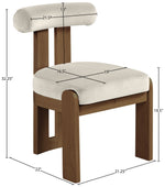 Arienzo - Performance Fabric Upholstered Dining Chair (Set of 2) - Walnut Base