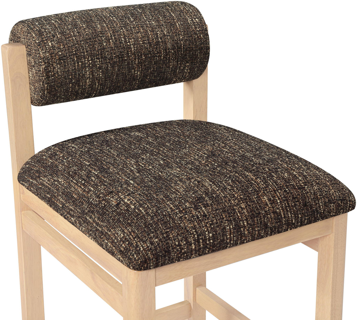 Roundhill - Fabric Counter Stool - Natural Frame