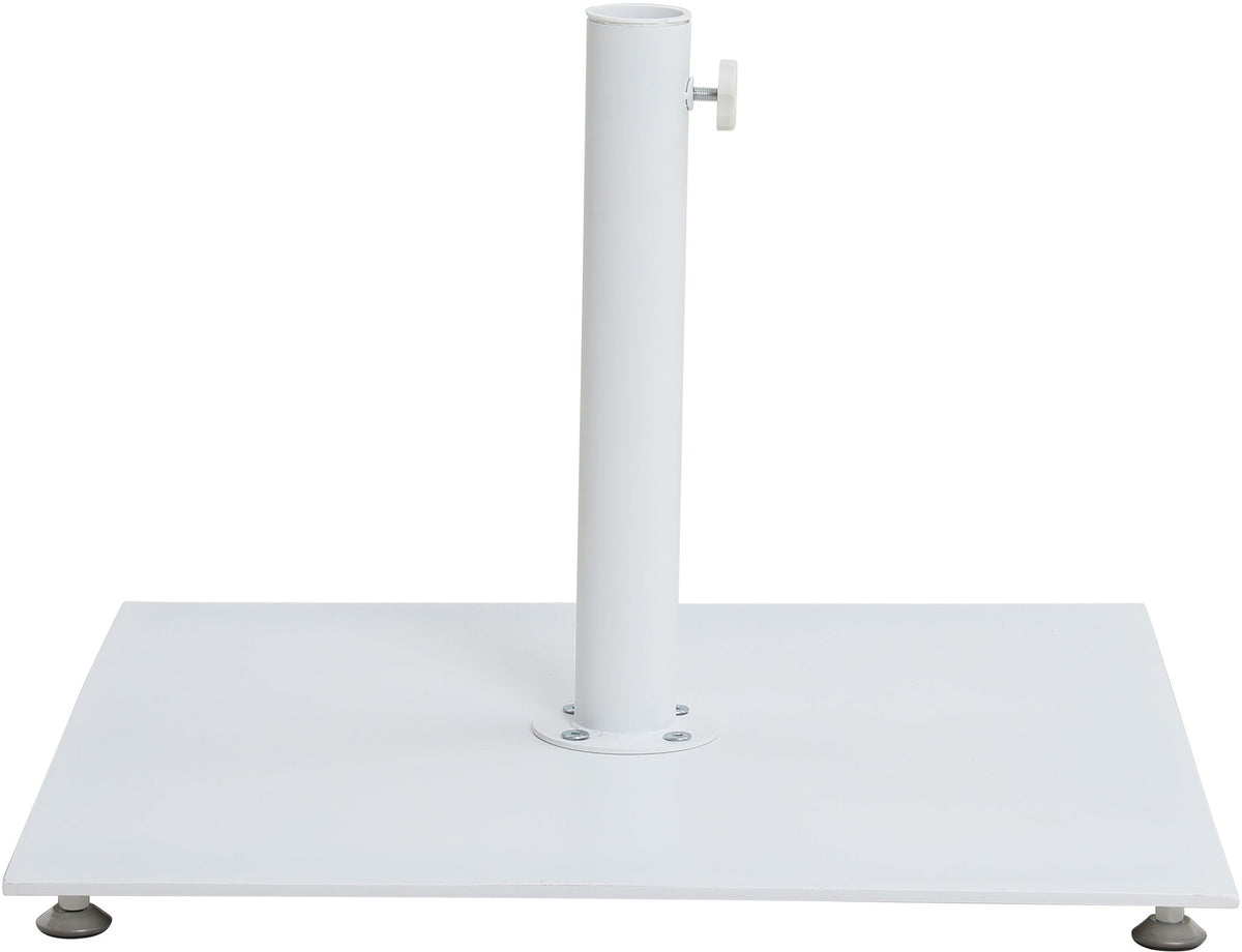 Fiji - Aluminum Patio Umbrella With Square White And Black Base
